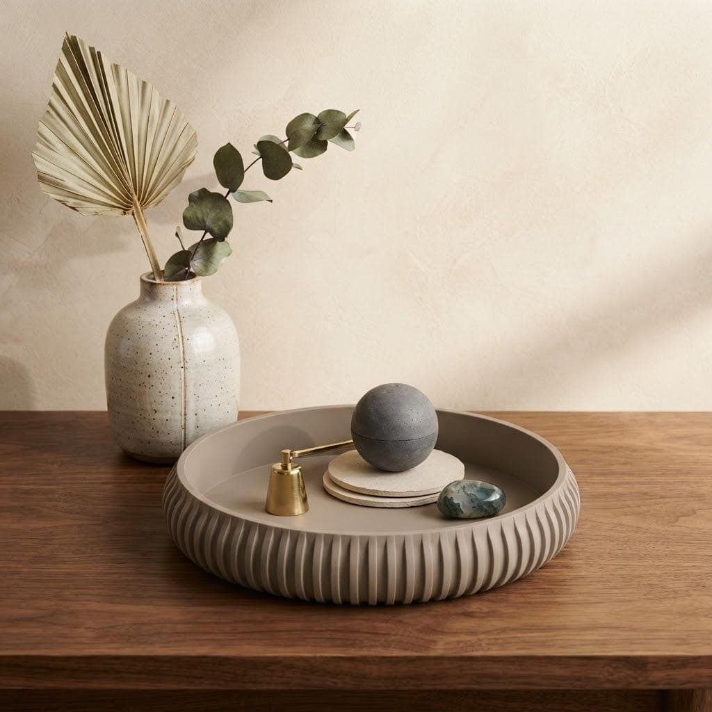 Vide-Poche Cannelé Impression 3D | Plat Décoratif Design & Organiseur de Table — image 2