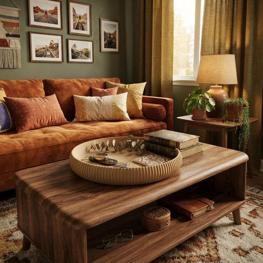 Plateau Décoratif Rond Imprimé en 3D | Vide-Poche Design & Organiseur de Table Basse — image 3