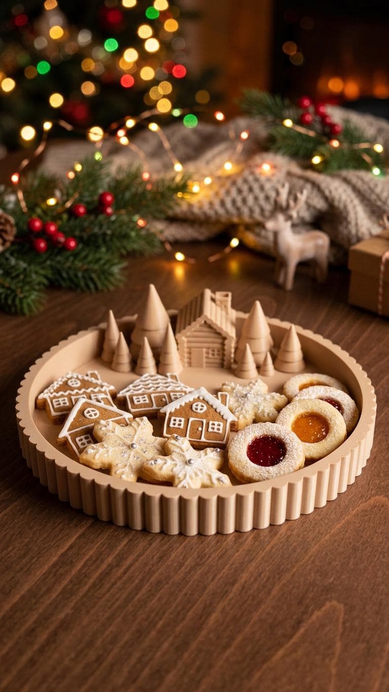 Plateau de Noël Village de Pain d'Épices — image 1