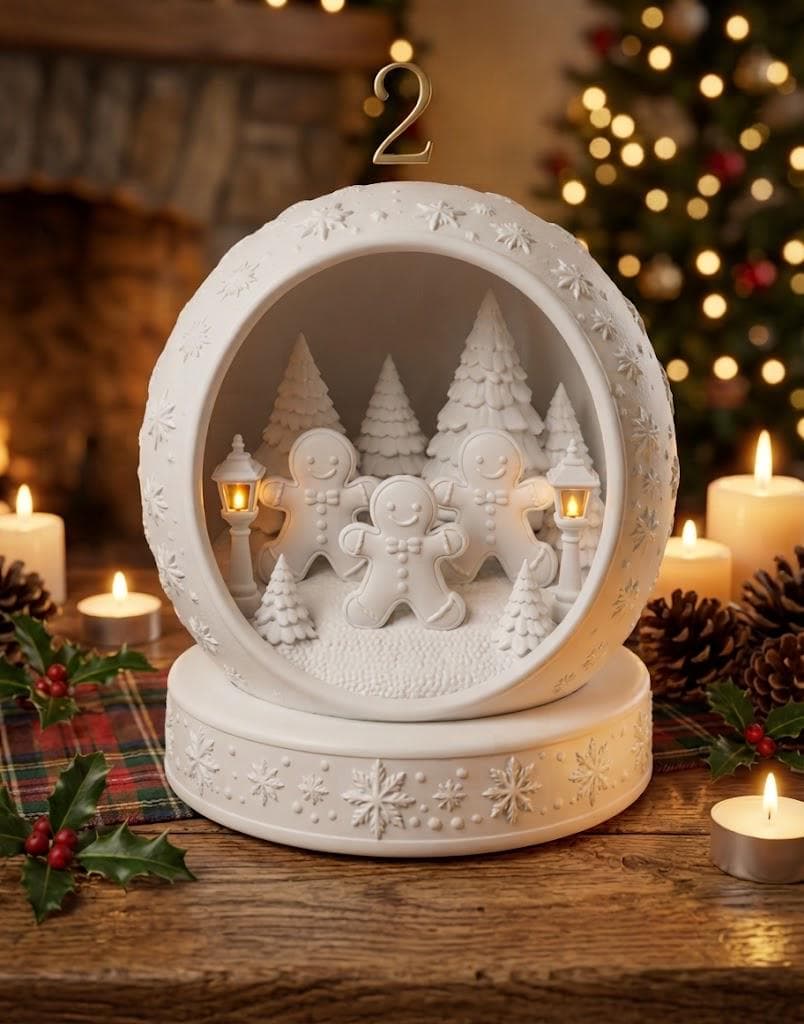 Photophore de Noël avec Bougie LED — image 2