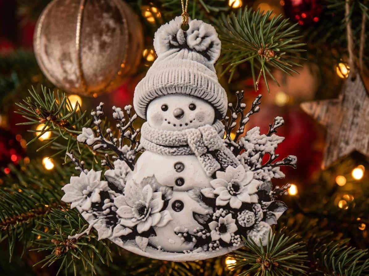 Ornement Bonhomme de Neige Hueforge