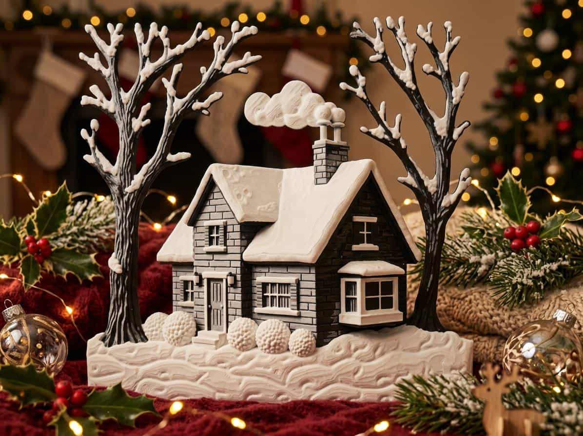 Tableau Paysage de Noël Hueforge