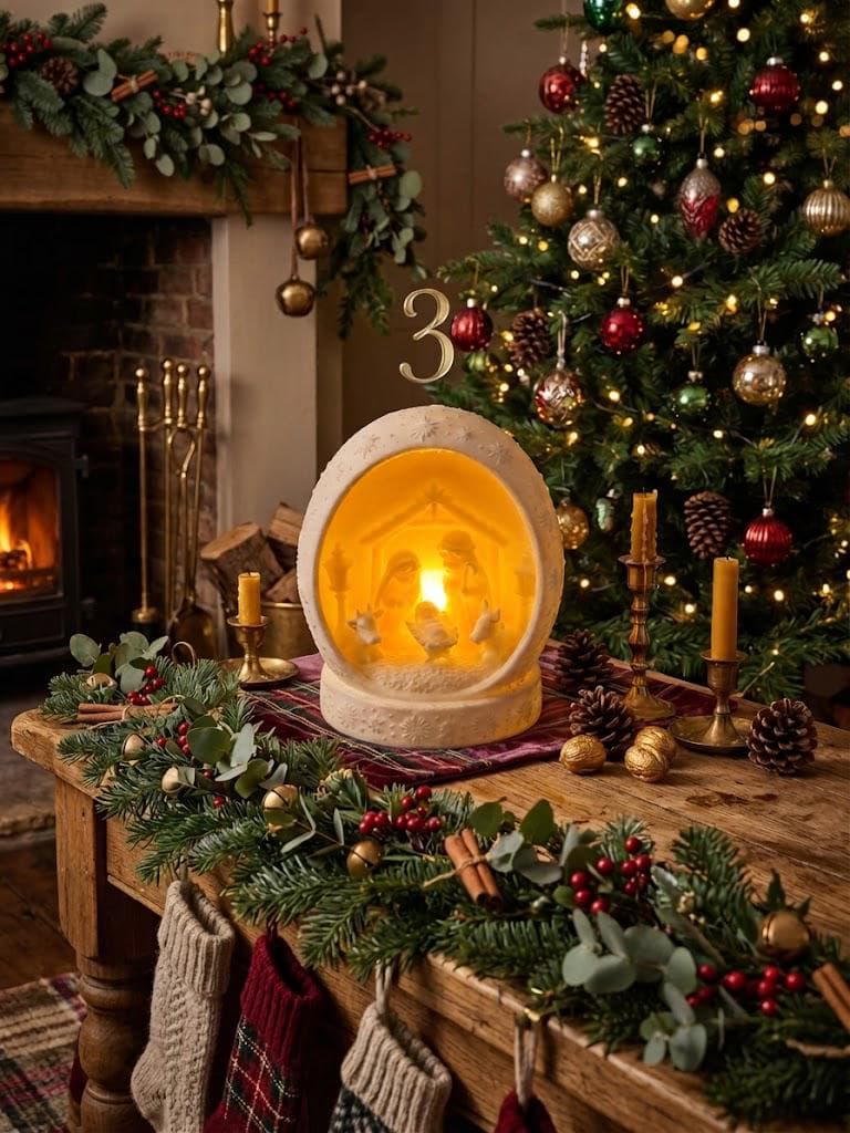 Photophore de Noël avec Bougie LED — image 3