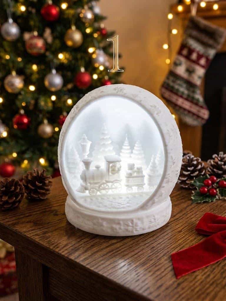 Photophore de Noël avec Bougie LED