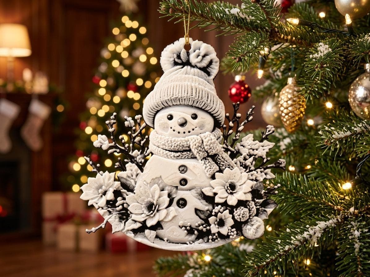 Ornement Bonhomme de Neige Hueforge — image 5