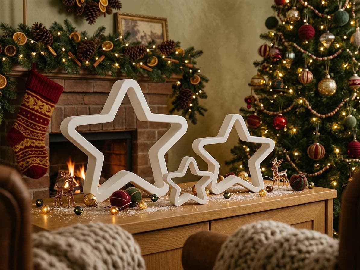 Lot de 3 Étoiles Décoratives de Noël — image 1