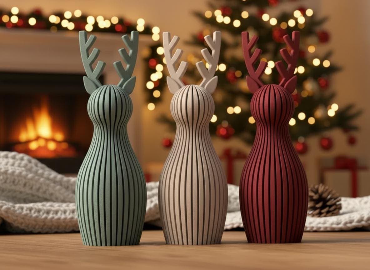 Renne de Noël Style Japandi — image 3